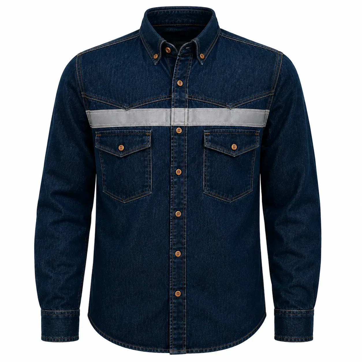 CAMISA JEAN ESPECIAL AZUL CABALLERO BLUE DRESS - imagen 1