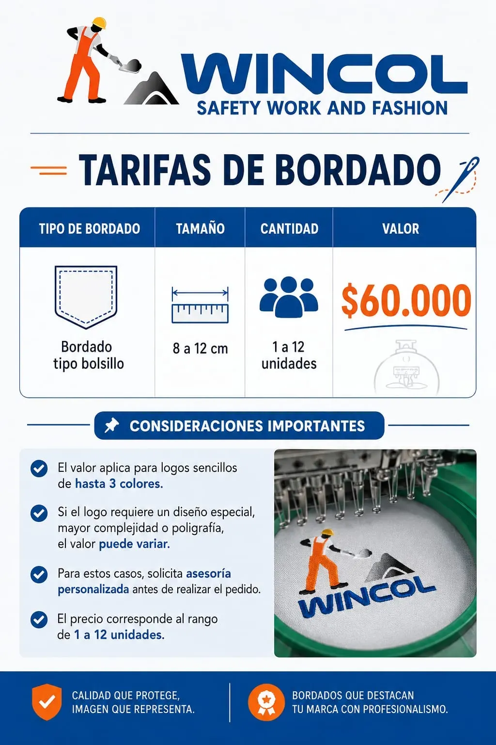 Bordado Tipo Bolsillo